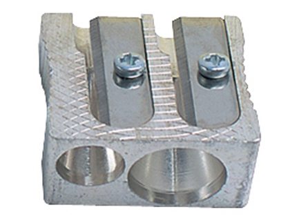 APARA LAPIS METALICO M+R DE DOIS USOS RECTANGULAR