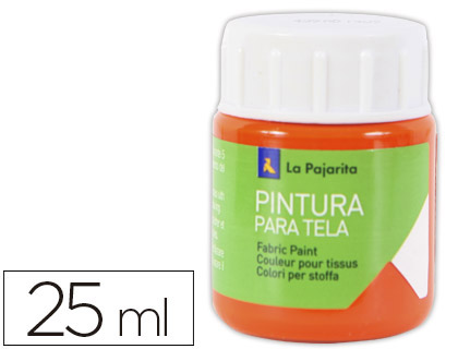 TINTA PARA TELA, 20 ML. LA PAJARITA - ALARANJADO