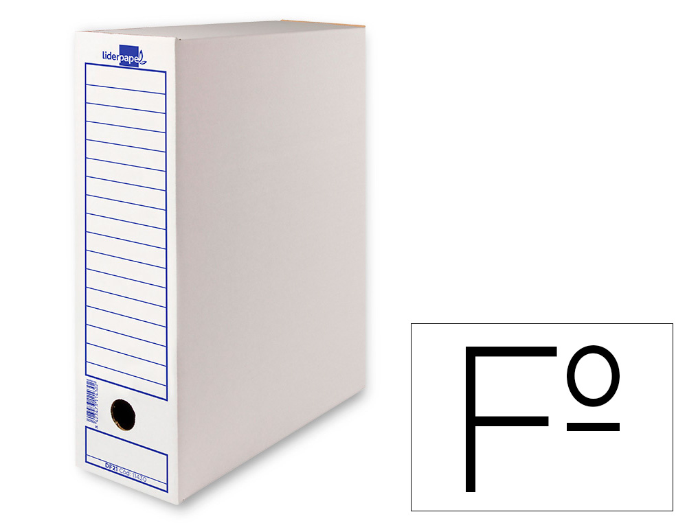 CAIXA PARA ARQUIVO MORTO LIDERPAPEL CARTAO 340 GR FOLIO