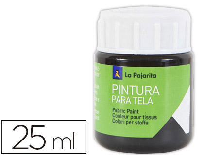 TINTA PARA TELA LA PAJARITA 20 ML PRETO