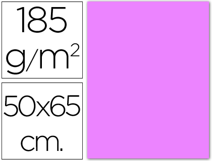 CARTOLINA GUARRO 50X65 CM 185 GR LILAS