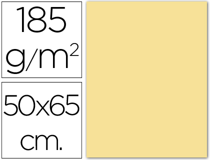 CARTOLINA GUARRO 50X65 CM 185 GR CREME