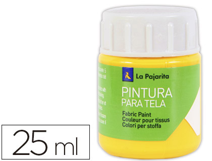 TINTA PARA TELA LA PAJARITA 20 ML AMARELO REAL