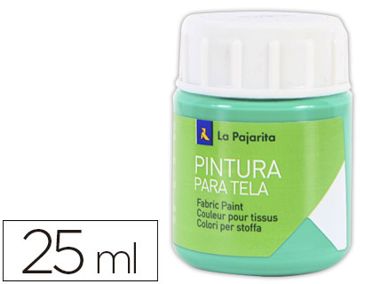 TINTA PARA TELA LA PAJARITA 20 ML VERDE ESMERALDA