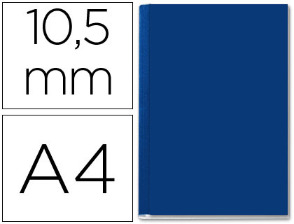 CAPA DE ENCADERNACAO CHANNEL RIGIDA 35572 AZUL LOMBADA B CAPACIDADE 71/105 FOLHAS