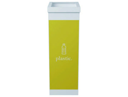 CONTENTOR PARA RECICLAGEM PAPERFLOW COM TAMPA POLIESTIRENO PARA PLASTICOS 60 L 76X36,3X26,3 CM