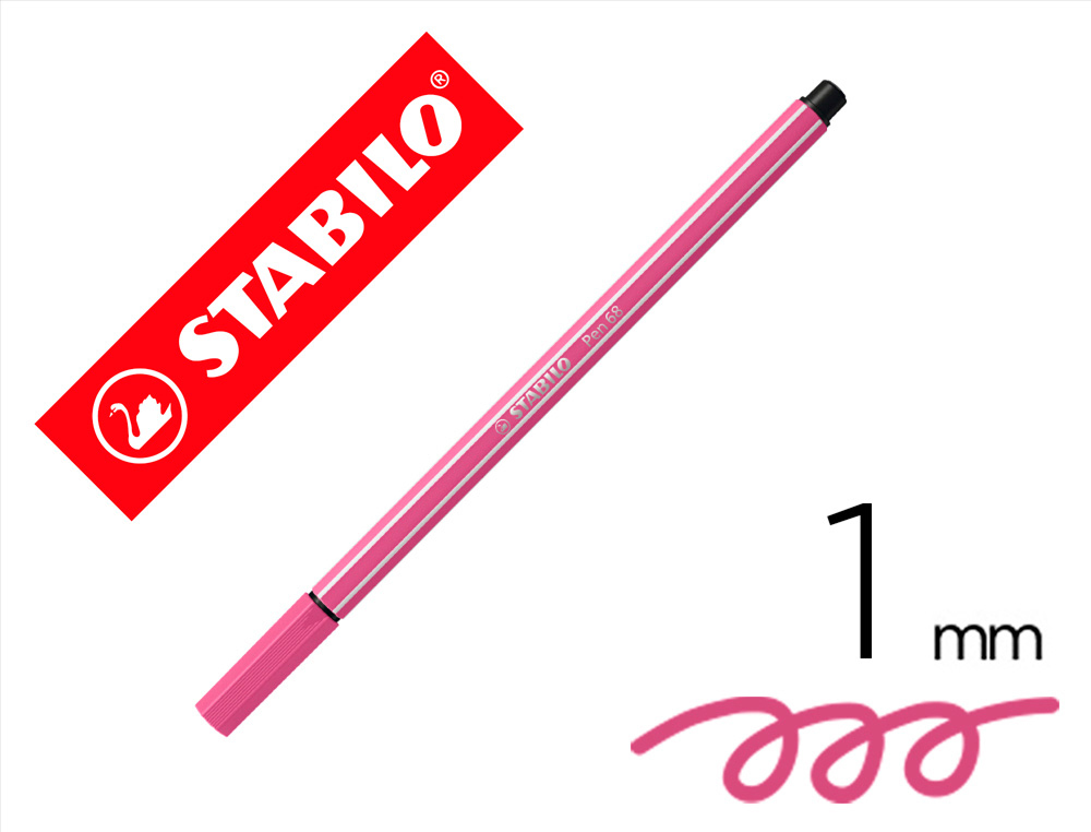 MARCADOR STABILO AGUARELAVEL PEN 68 HELIOTROPO 1 MM