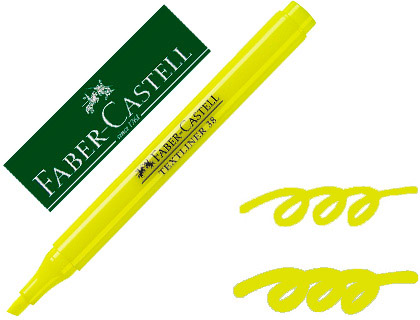 MARCADOR FABER FLUORESCENTE TEXTLINER 38 AMARELO