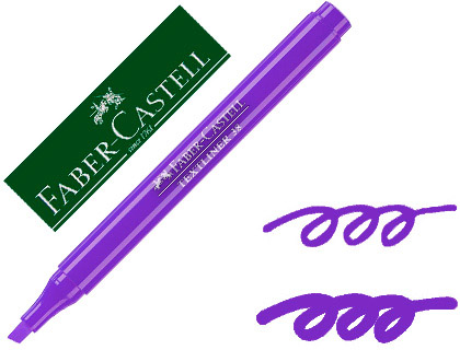 MARCADOR FABER FLUORESCENTE TEXTLINER 38 VIOLETA