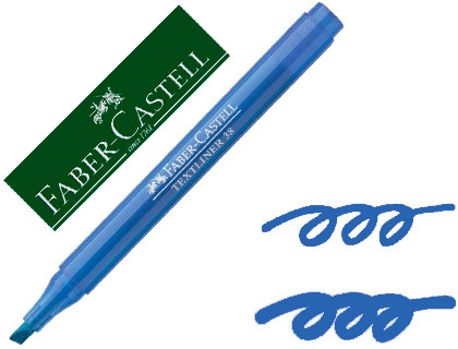 MARCADOR FABER FLUORESCENTE TEXTLINER 38 AZUL