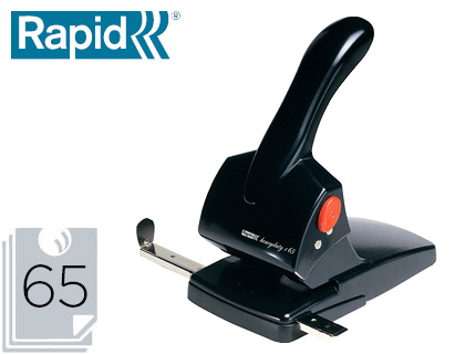 FURADOR RAPID HDC65 FASHION METALICO/ABS COR PRETA CAPACIDADE 65 FOLHAS