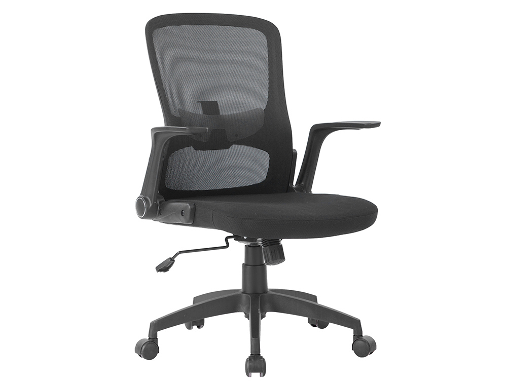 CADEIRA DE ESCRITORIO Q-CONNECT BASE METAL REGULAVEL EM ALTURA 910+75MM ALTURA 610MM LARGURA 550MM PROFUNDIDADE TECIDO P