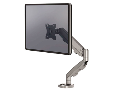 BRAO PARA MONITOR FELLOWES SERIE EPPA AJUSTAVEL ALTURA 1 VISOR NORMATIVA VESA ATE 10 KG PRATA