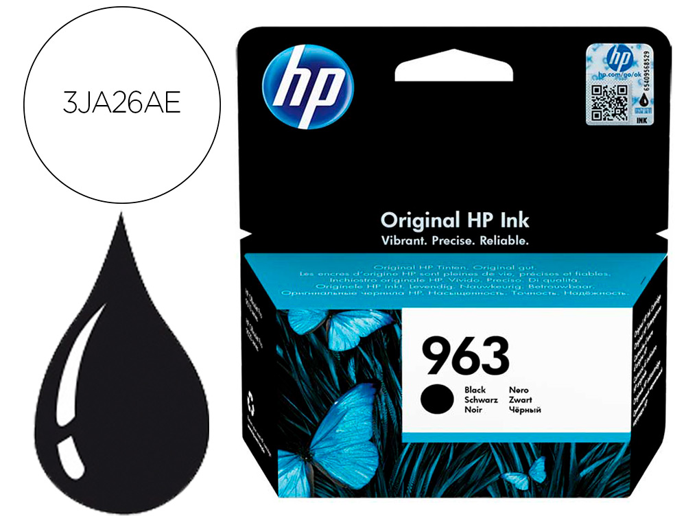 TINTEIRO HP 963 OFFICEJET PRO 9010 / 9020 / 9022 / 9023 / 9025 PRETO 1000 PAGINAS