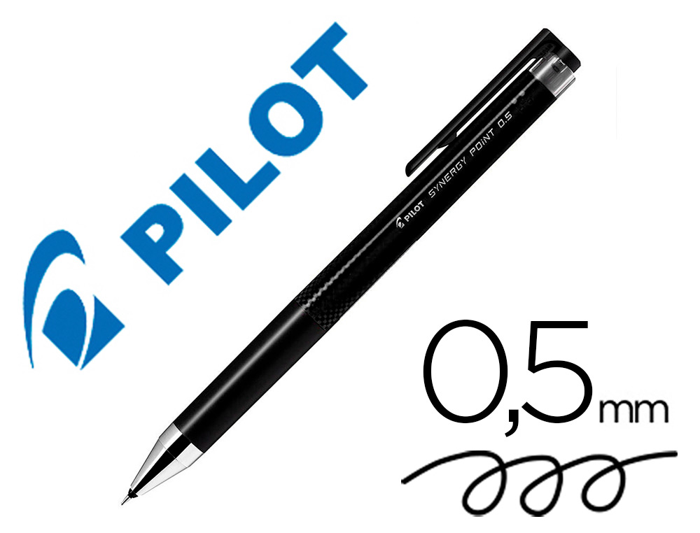 ESFEROGRAFICA PILOT SYNERGY POINT RETRATIL TINTA GEL 0,5 MM PRETO