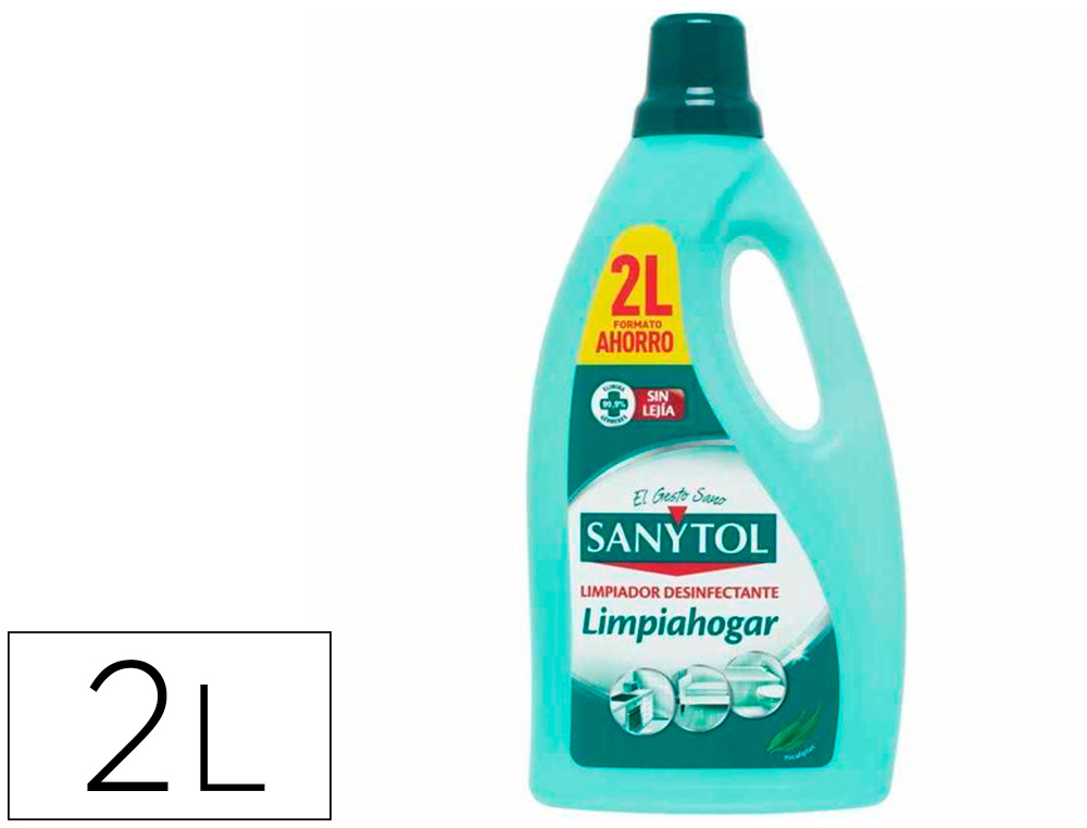 DETERGENTE DESEMFETANTE SANYTOL LIMPEZA DOMESTICA MULTISUPERFICIES FRASCO DE 2 LITROS