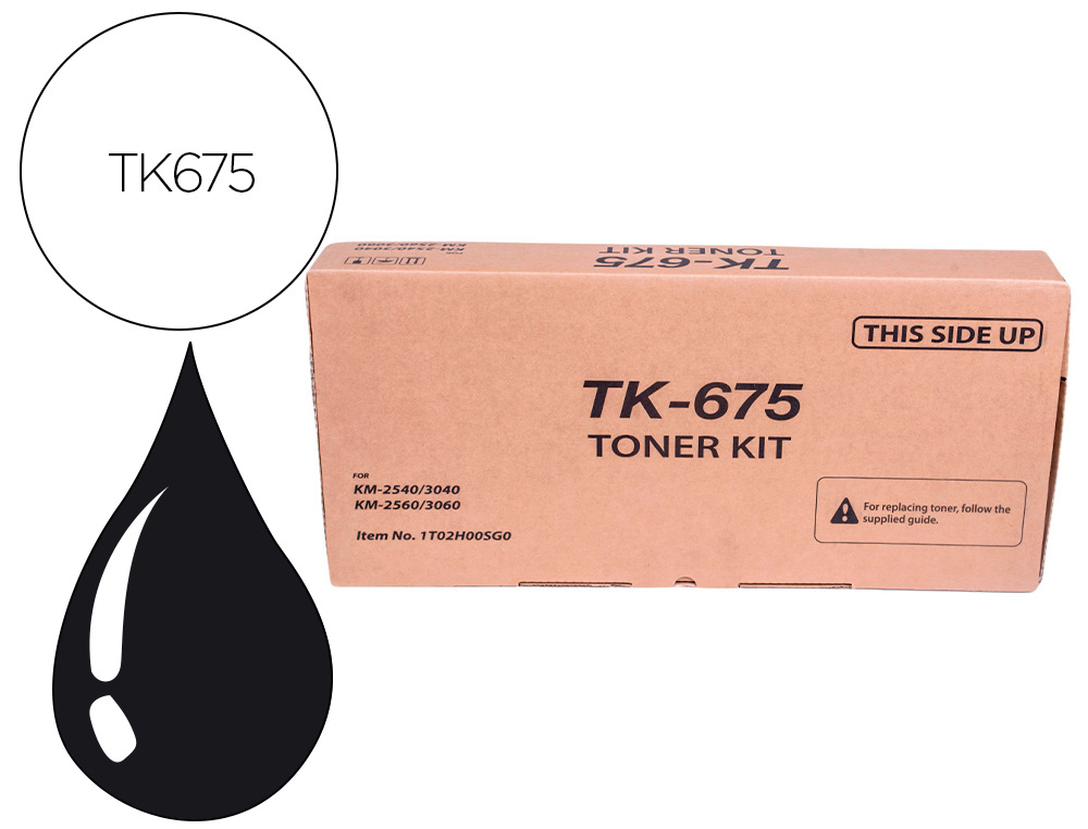 TONER KYOCERA -MITA KM-2560 PRETO TK-675