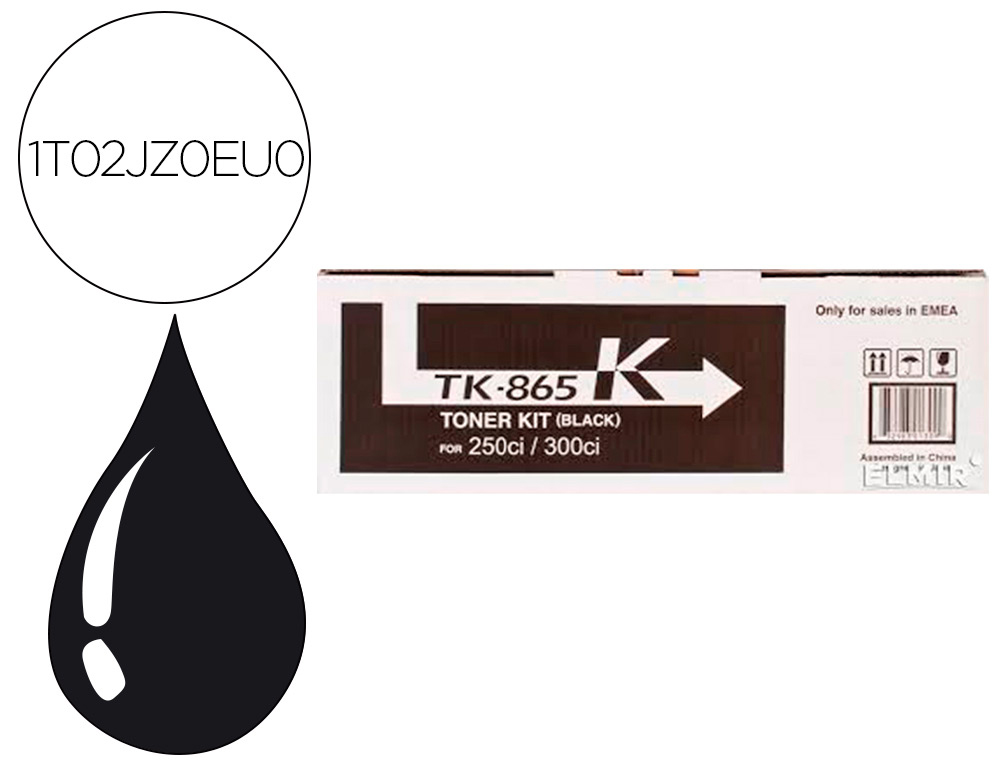 TONER KYOCERA -MITA TASKALFA 250CI / 300CI TK865K MFP TONER PRETO