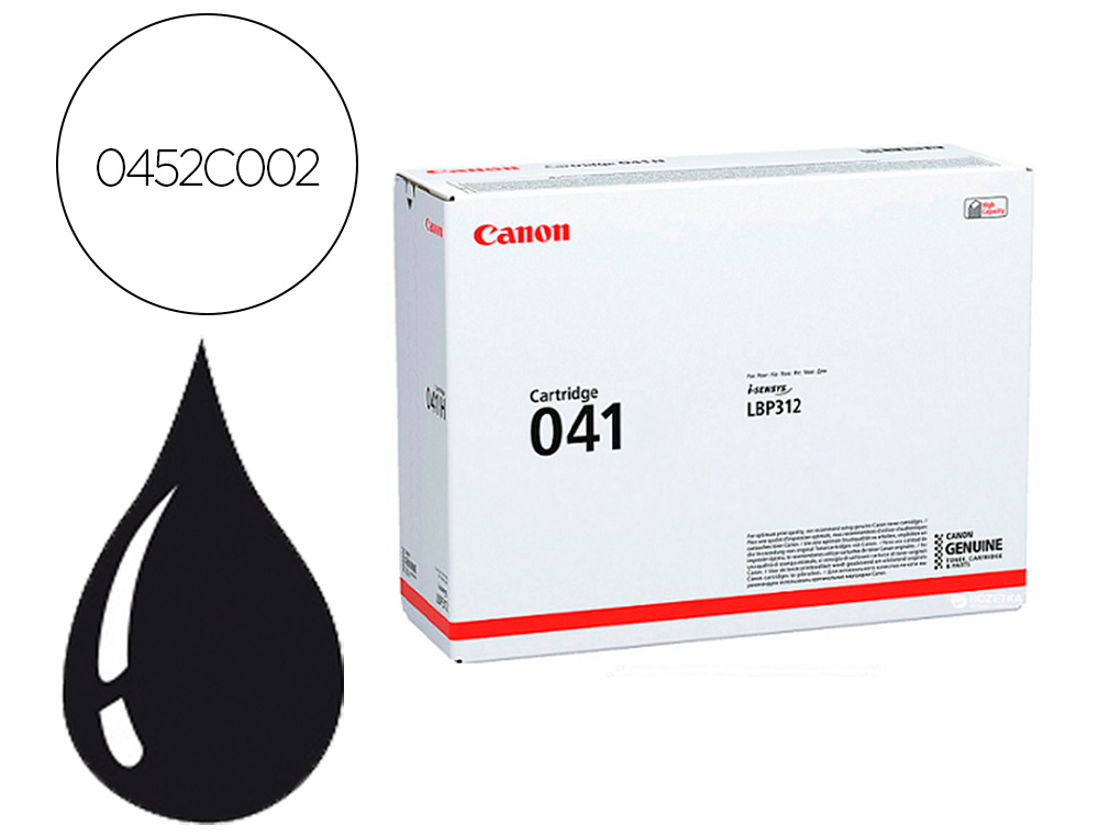 TONER CANON 041 CRG041BK LBP312 LBP310 PRETO