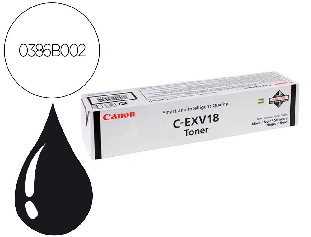 TONER CANON EXV18 IR1018 IR1020 IR1022 PRETO