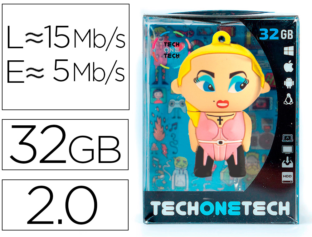 PEN DRIVE USB TECH ONE TECH MADONA 32 GB