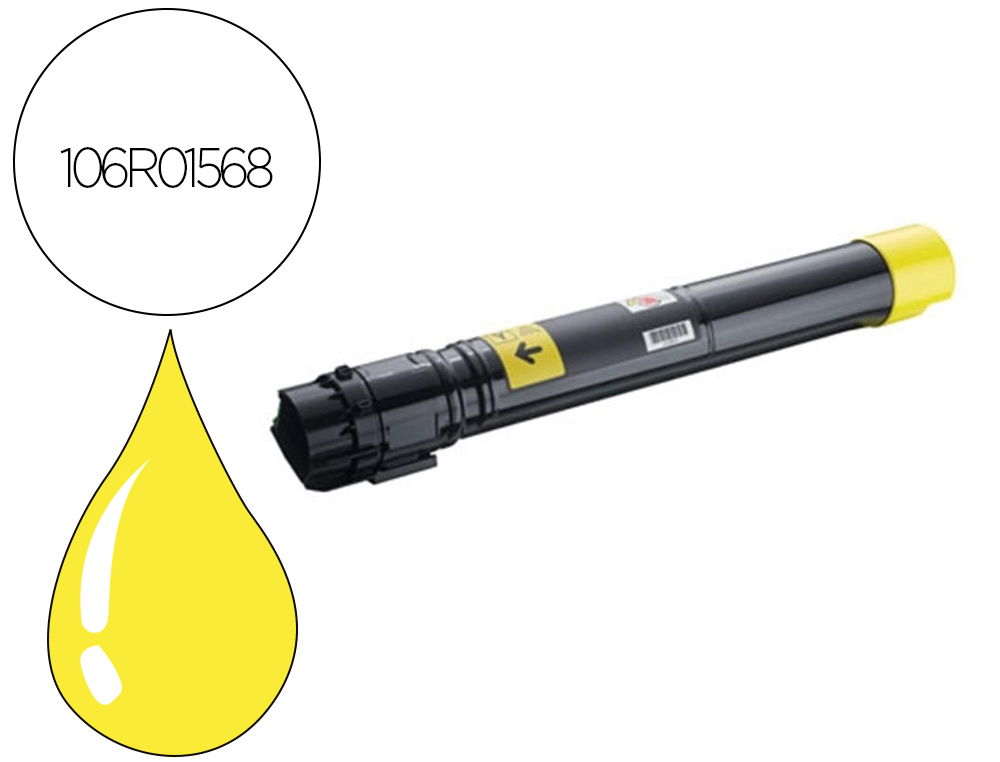 TONER XEROX LASER PHASER 7800 ALTA CAPACIDADE AMARELO 17200 PAGINAS