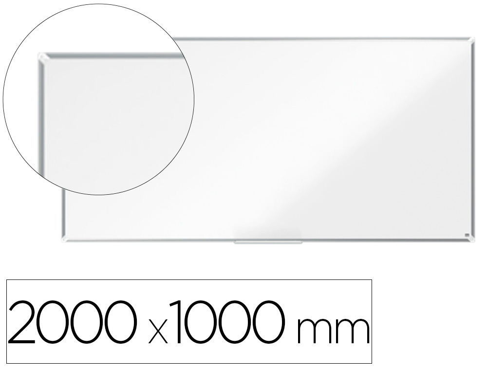 QUADRO BRANCO NOBO PREMIUM PLUS ACO LACADO MAGNETICO 2000X1000 MM