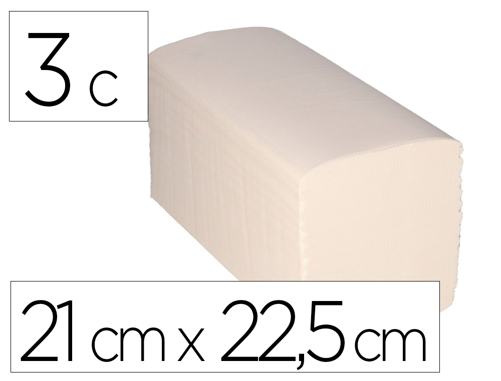 TOALHA SECA MAOS BUNZL GREENSOURCE HIDROSOLUBLE CELULOSE BRANCO DOBRADA EM V 3 CAPAS 21X22,5 CM CAIXA DE 15