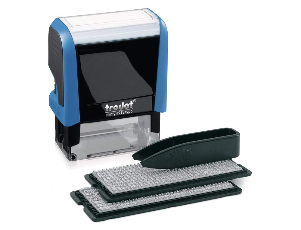 CARIMBO AUTOMATICO TRODAT DE IMRESSAO 5 LINHAS TIPO 3MM /4 MM 58X22 CM