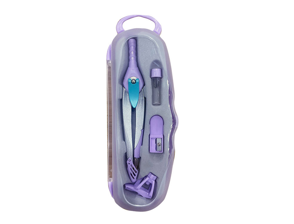 COMPASSO LIDERPAPEL LOCK DEVICE COM ADAPTADOR UNIVERSAL E TUBO DE MINAS COR VIOLETA