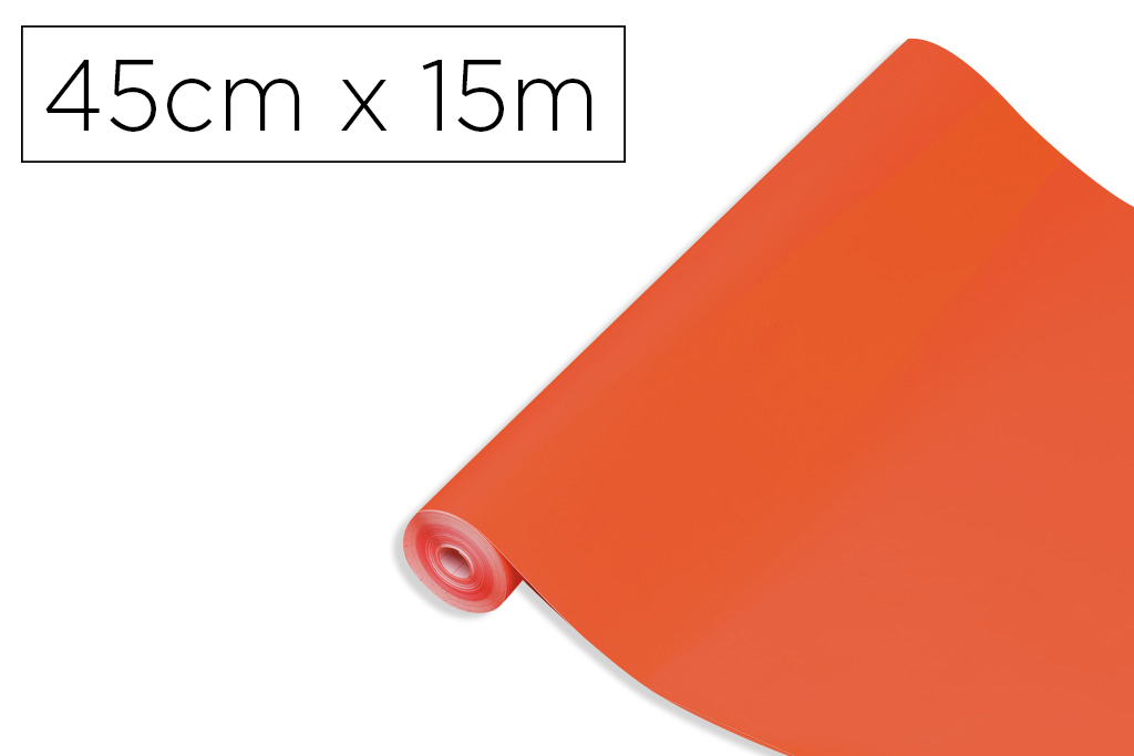 ROLO ADESIVO DC-FIX LARANJA LARGURA 45 CM COMPRIMENTO 15 MT
