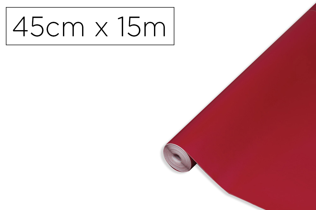 ROLO ADESIVO DC-FIX BORDEAUX MATE LARGURA 45 CM COMPRIMENTO 15 MT