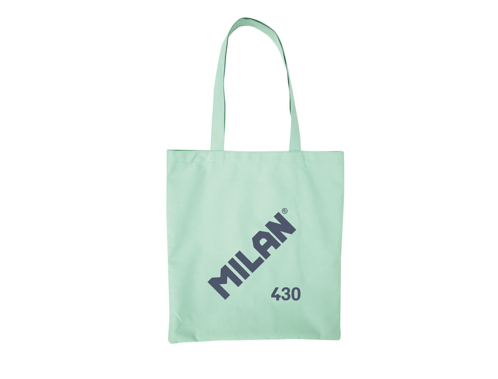 SACO COM ASAS MILAN TOTE BAG SERIE 1918 COR VERDE 380X410 MM