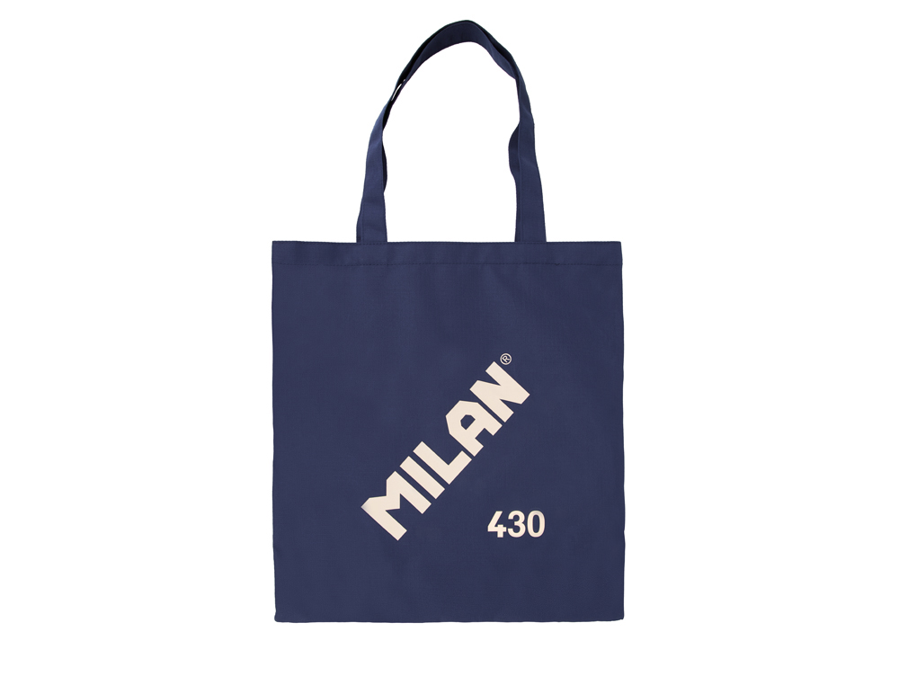 SACO COM ASAS MILAN TOTE BAG SERIE 1918 COR AZUL MARINHO 380X410 MM