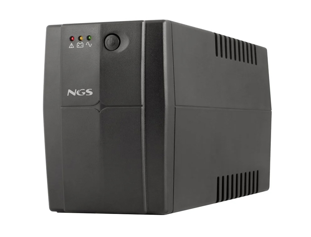 SAI NGS FORTRESS 1200 V3 BATERIA 800 VA COM 2 TOMADAS CORRENTE SCHUKO PLUG OFF LINE UPS 480W FUNCAO AVR
