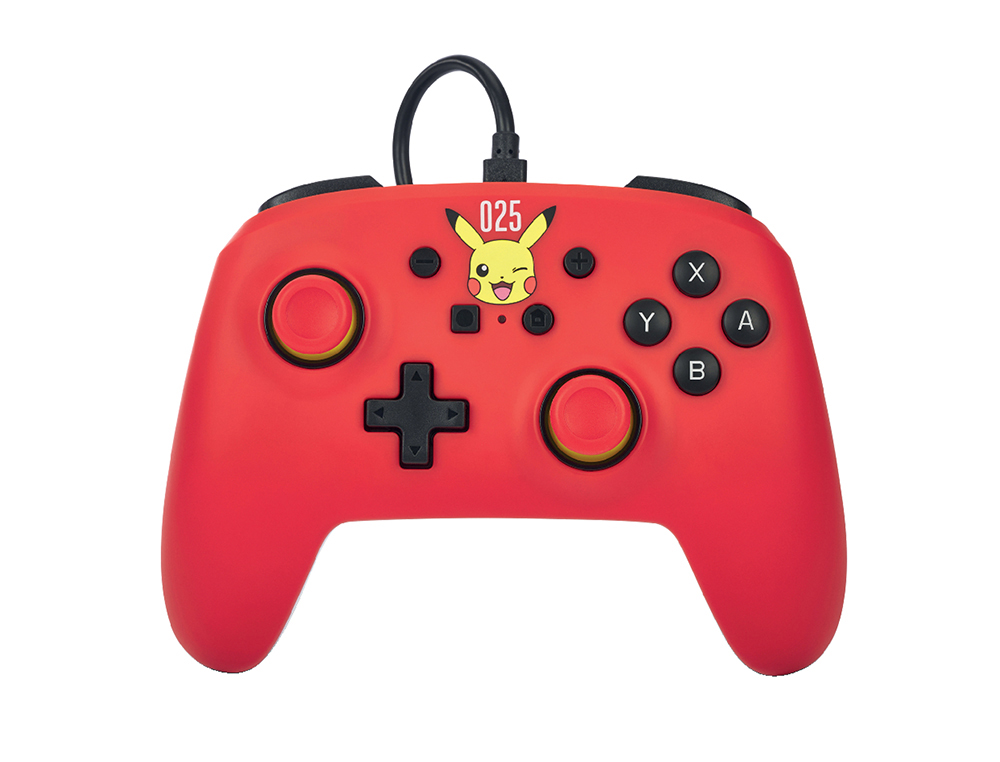 COMANDO POWER A COM CABO PARA NINTENDO SWITCH LAUGHING PIKACHU
