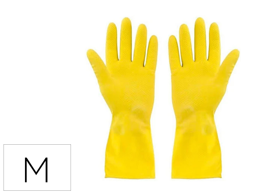 LUVAS DE LATEX ACETINADAS COM RELEVO ANTI DESLIZANTE SEM PO TAMANHO MEDIO