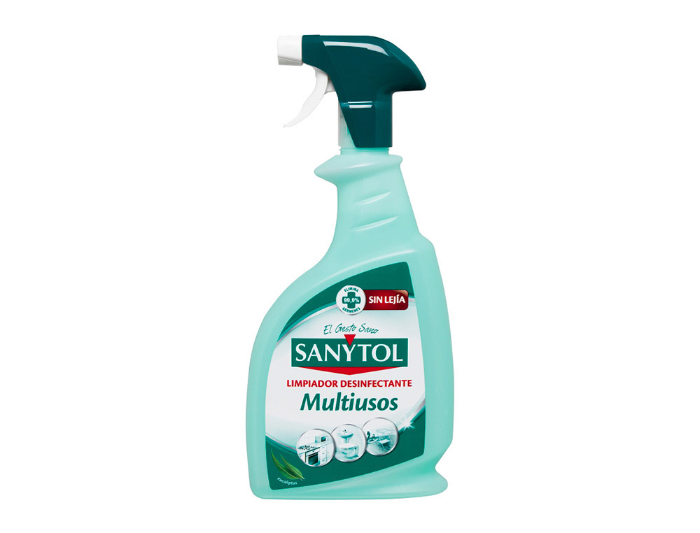DETERGENTE DESINFETANTE SANYTOL MULTIUSOS AROMA EUCALIPTO FRASCO DE 750 ML