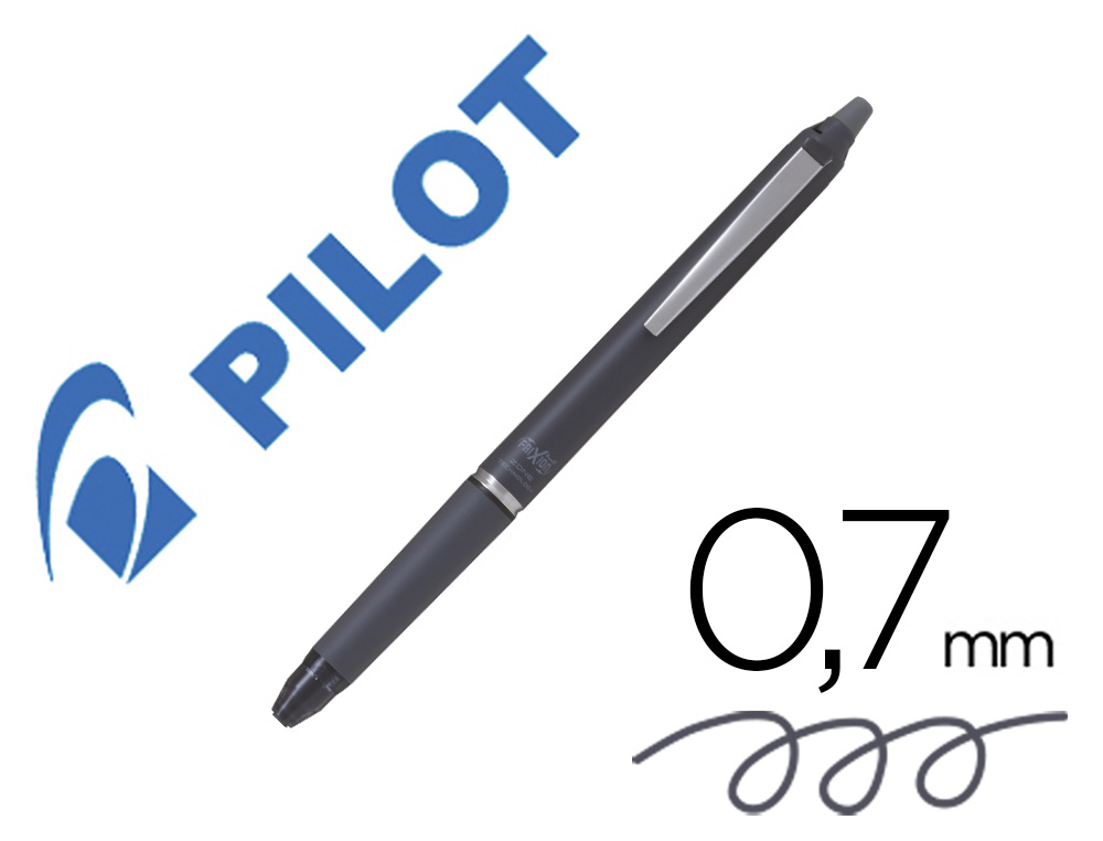 ESFEROGRAFICA PILOT FRIXION ZONE APAGAVEL 0,7 MM PONTA MEDIA CINZA