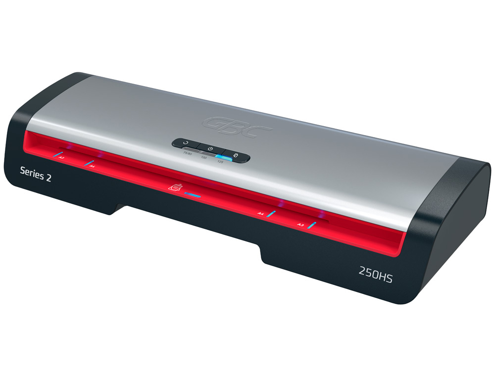 PLASTIFICADORA GBC 250HS OFFICE DIN A3 APAGAR AUTOMATICO 2 ROLOS AT 125 MICRONS