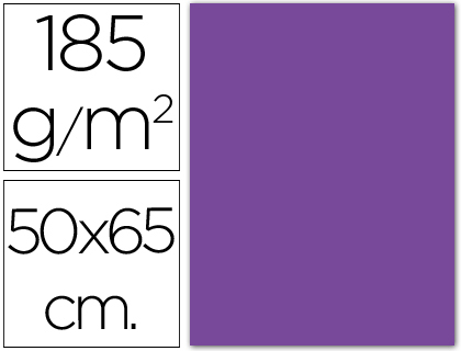 CARTOLINA GUARRO 50X65 CM 185 GR VIOLETA