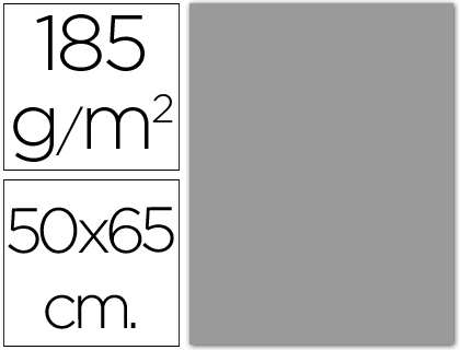 CARTOLINA GUARRO 50X65 CM 185 GR CINZA CLARO