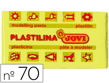 PLASTICINA JOVI 70 50 GR AMARELO CLARO