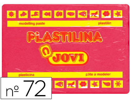 PLASTICINA JOVI 72 350 GR RUBI