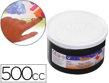 PINTURA A DEDOS JOVI 500 ML PRETO