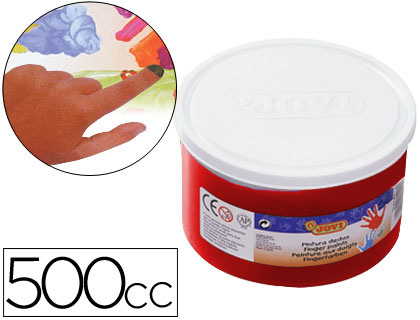PINTURA A DEDOS JOVI 500 ML VERMELHO