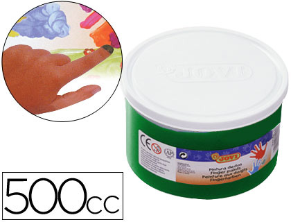 PINTURA A DEDOS JOVI 500 ML VERDE