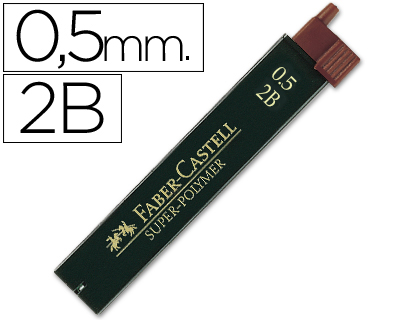 MINAS FABER GRAFITE 9065 0,5MM2B CAIXA 12 MINAS