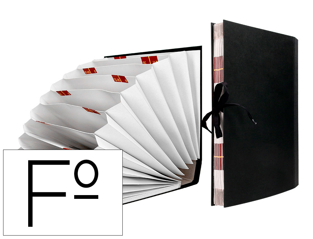 PASTA LIDERPAPEL COM FOLE A-Z COM 20 DIVISORIAS FOLIO PRETO
