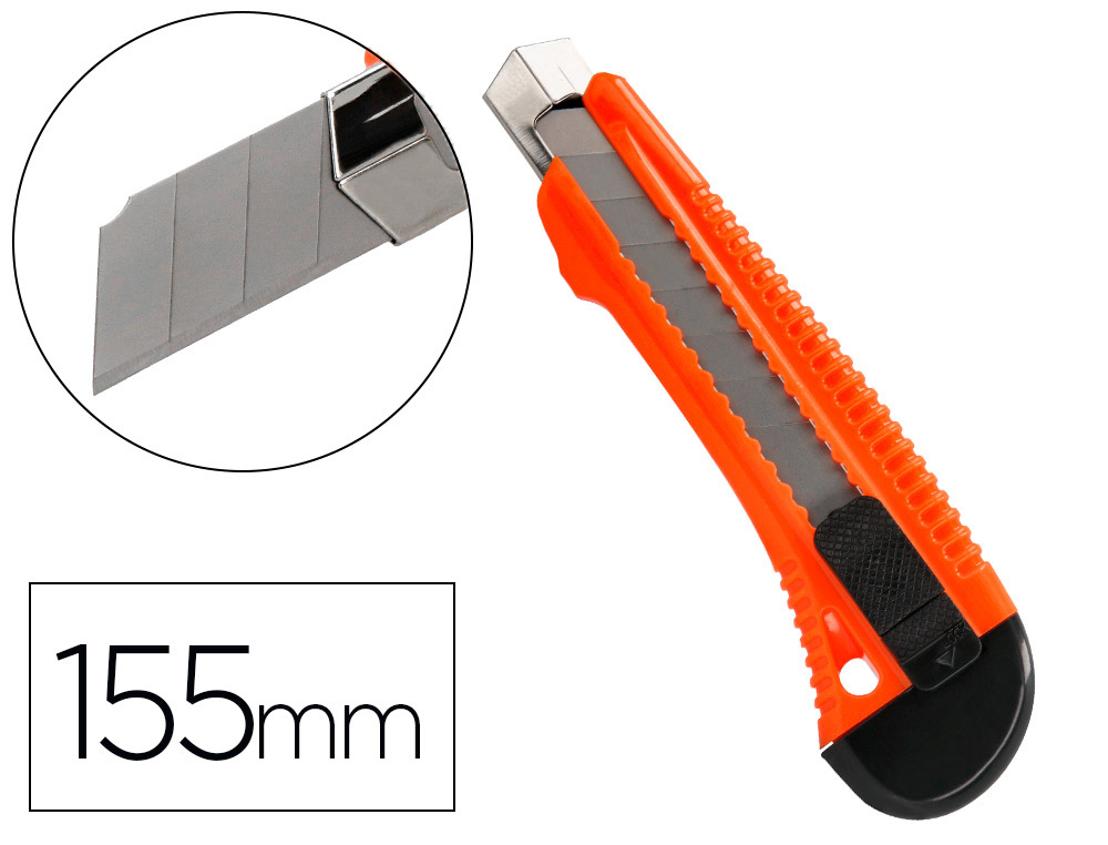 X-ATO Q-CONNECT LARGO DE PLSTICO LAMINA DE ACO 18 MM DE LARGURA COMPRIMENTO 155 MM BLISTER DE 1 UNIDADE